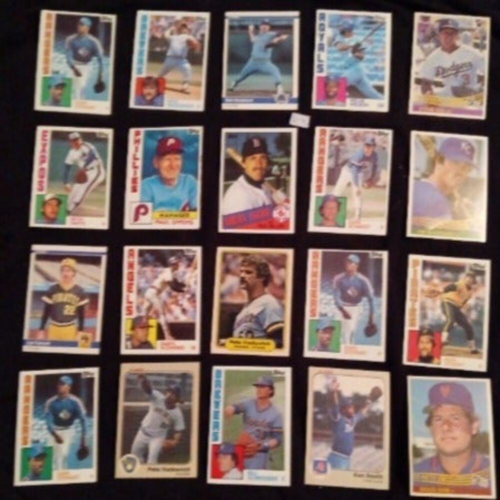 1982-1985 Baseball Cards in Excellent to Near Mint Condition.  20 Cards total